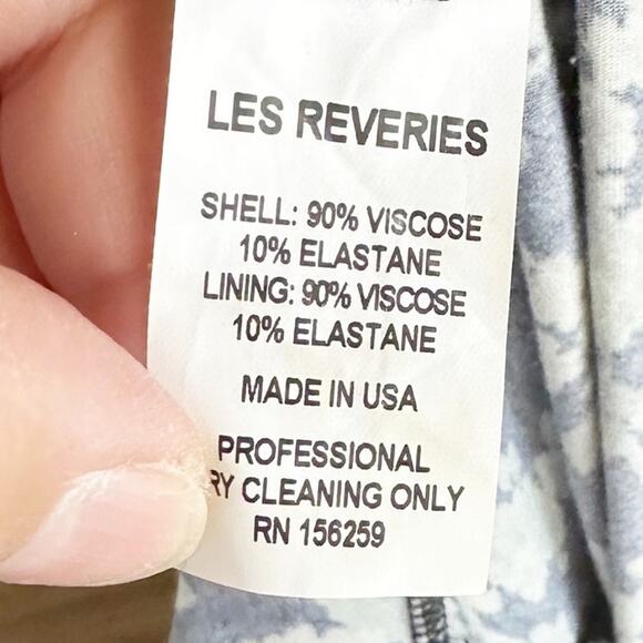 NEW Les Reveries Floral Pouf Sleeve Front Slit Maxi Dress XS - Picture 8 of 9